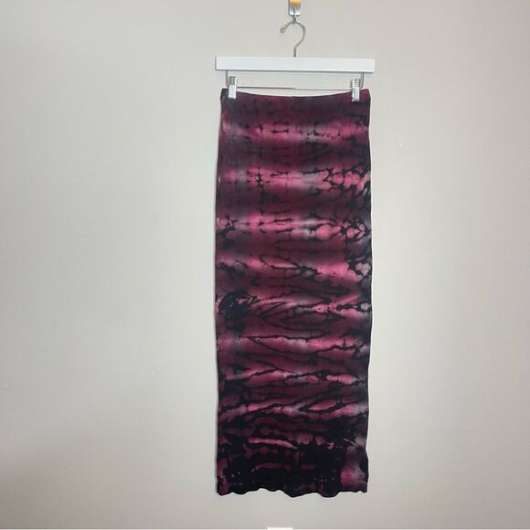 $185 Rio Maxi Skirt in Magenta Tie Dye COTTON CITIZEN NEW - Picture 9 of 9